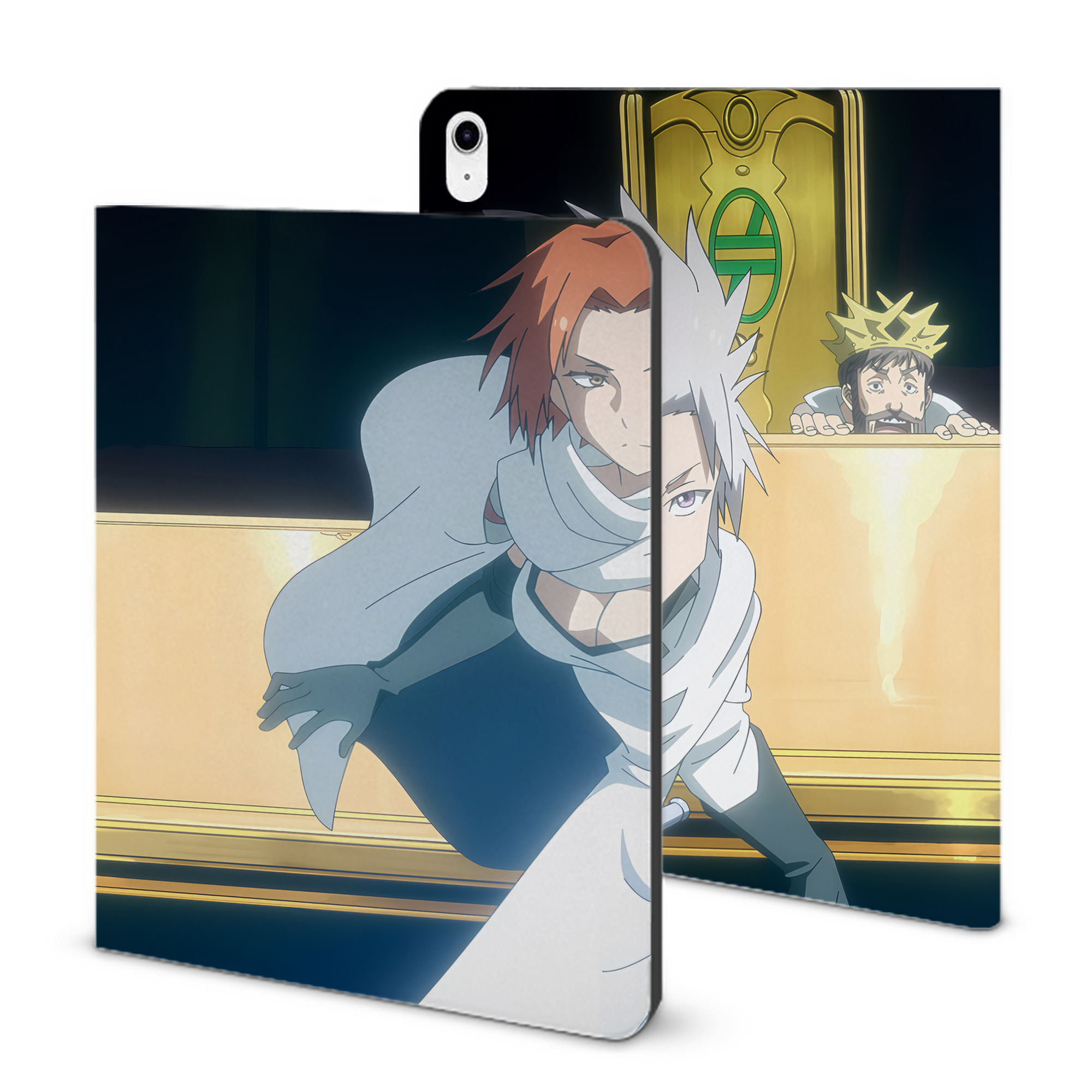 （画像用） 転スラ Regarding Reincarnated to Slime IPad ケース ブック型 PUレザー TPU 耐衝撃 軽量 薄型 ペン収納なし 全面保護 IPad 各モデル対応